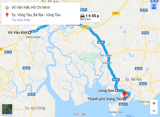 Tuyến đường Long Sơn – Vũng Tàu